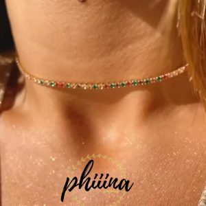 CHOCKER ZIRCÔNIAS COLORIDAS RIVEIRA